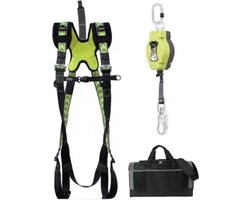 Kratos Safety valbeveiliging set Zonnepanelen Ximo 1- Helixon 6 meter voor hellend dak werkzaamheden Maat L-XXL - Maat: L/XXLS/L