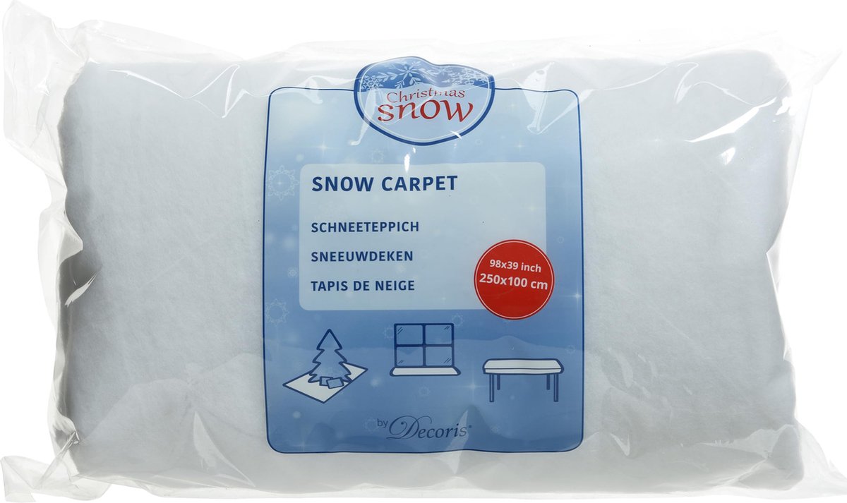Sneeuwtapijt pes l250h100 cm wit