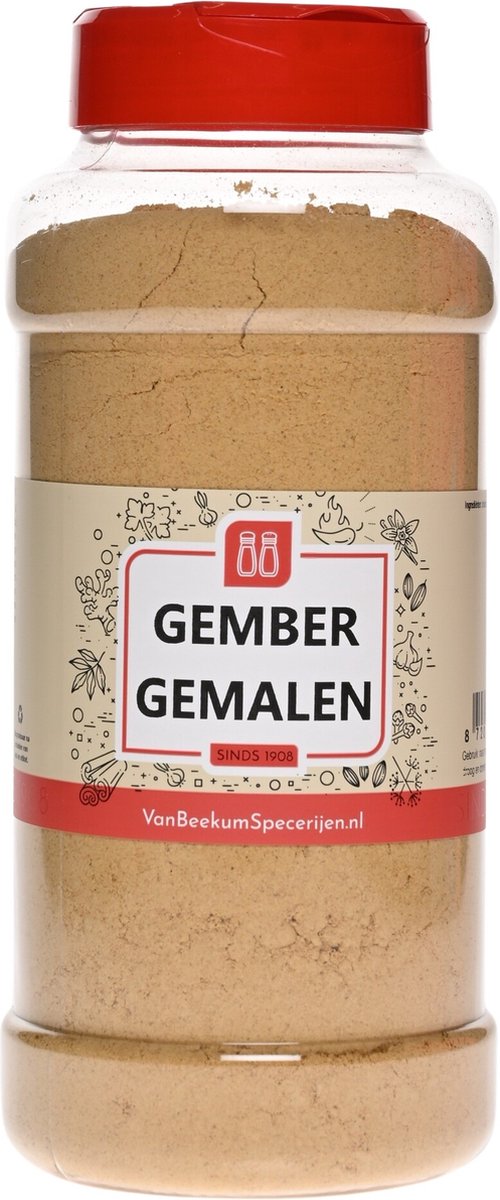 Goedkoopste Van Beekum Specerijen - Gember Gemalen - Strooibus 300 Gram