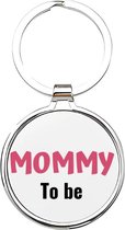 Akyol - mommy to be Sleutelhanger - Mama - aanstaande moeder - moeder sleutelhanger - mama sleutelhanger - sleutelhanger mam - familie sleutelhanger - moederdag cadeautje - mama cadeau - mom - stiefmoeder - schoonmoeder - mothersday - 4 x 7,5 CM