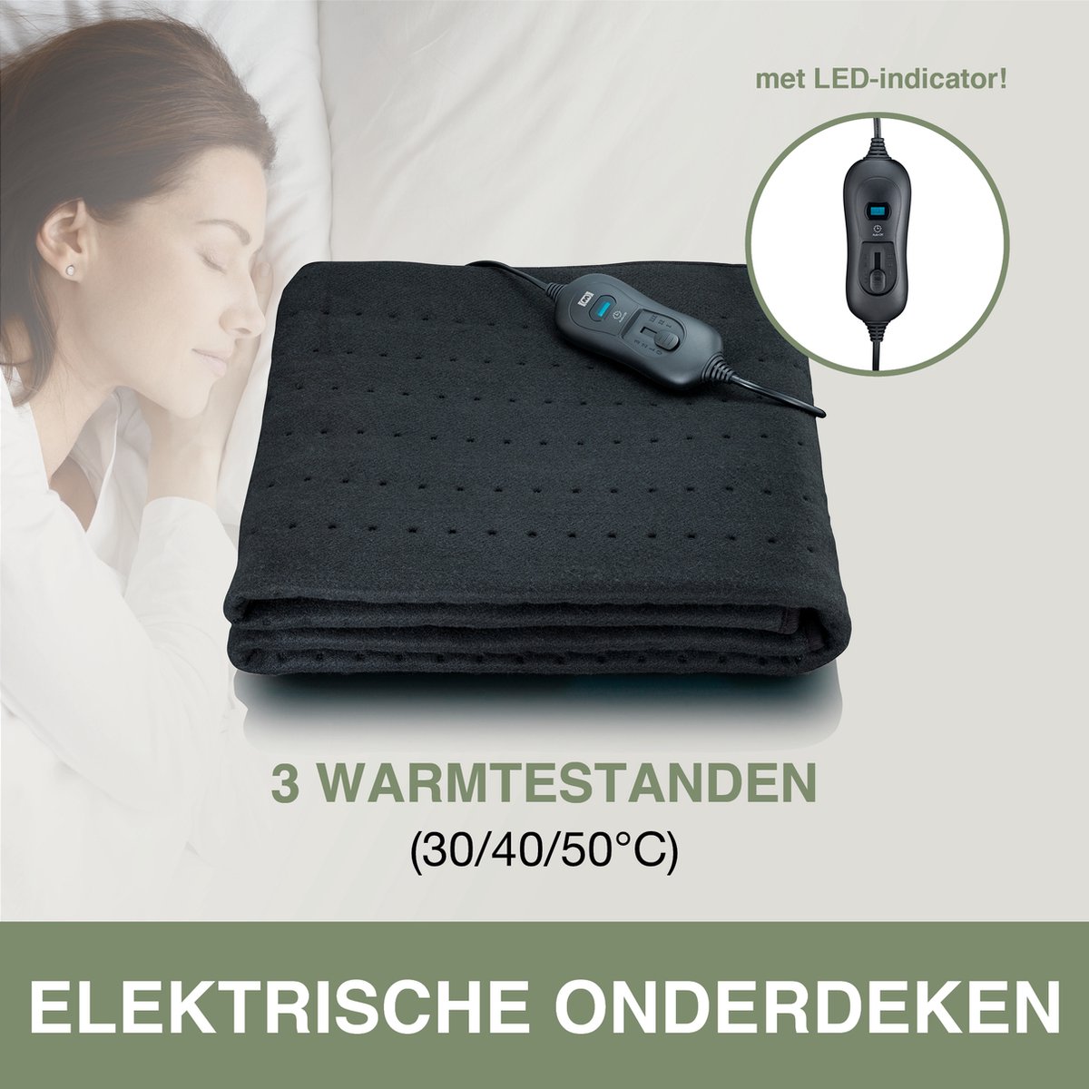 Melissa Elektrische Onderdeken - Warmtedeken 150 x 80 cm - afbeelding 3