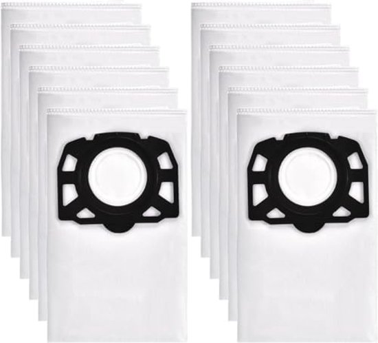 14 x Fleece Filter Bags Compatible with Kärcher KFI 357, KWD1, KWD2, KWD3, WD2 Plus, WD3, WD 2 Plus, WD 3 MV 3 SE 4001SE 40 SE 4002