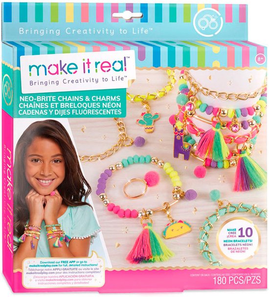 Make it Real Neon Armbanden met Bedeltjes maken