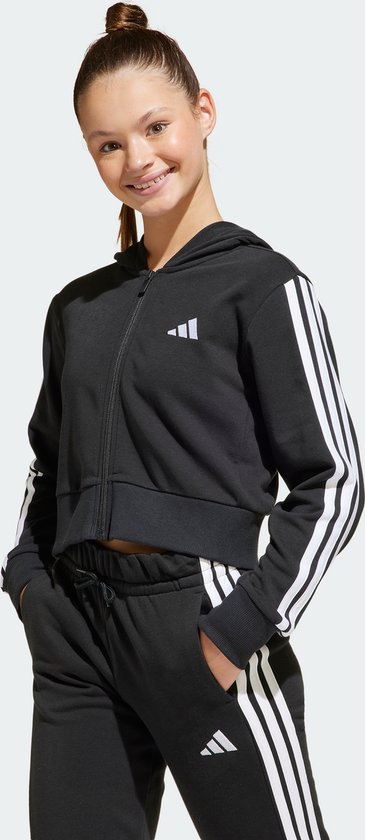 adidas Sportswear Veste à capuche entièrement zippée Essentials Enfants - Enfants - Noir - 128
