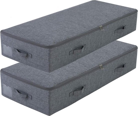 Amonsen Grand sous le lit Récipient de rangement pour couettes