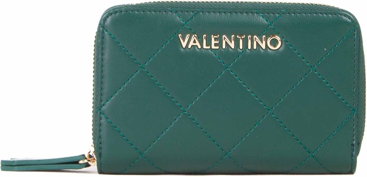 Porte-monnaie VALENTINO Posillipo Zip Around - Couleur Bosco (vert) - 100% Polyuréthane - Neuf Avec étiquettes