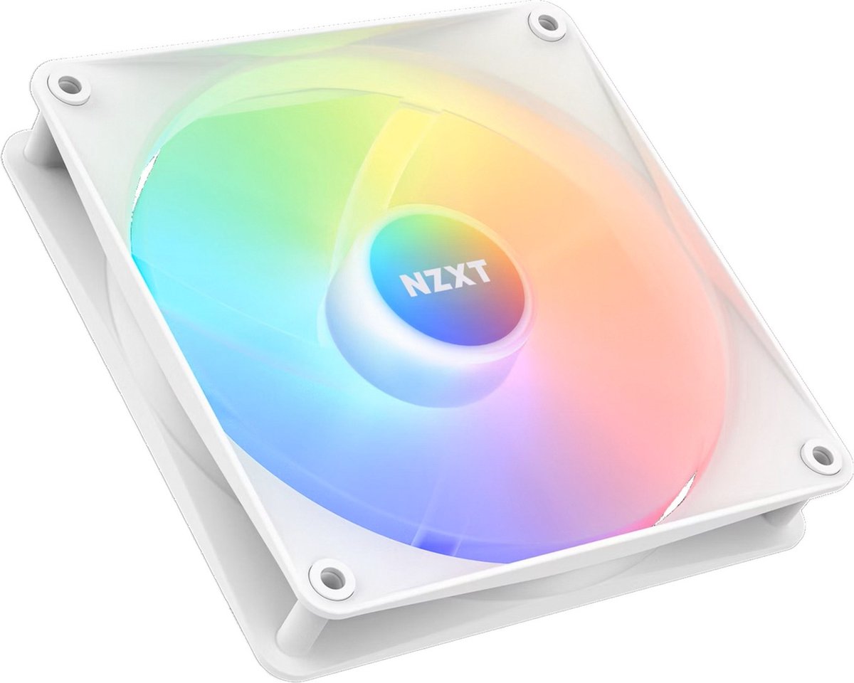 NZXT F140 RGB CORE white - Ventilator 1 stuks - 140 mm - 4 Pins - 500rpm -1500rpm - RGB - wit