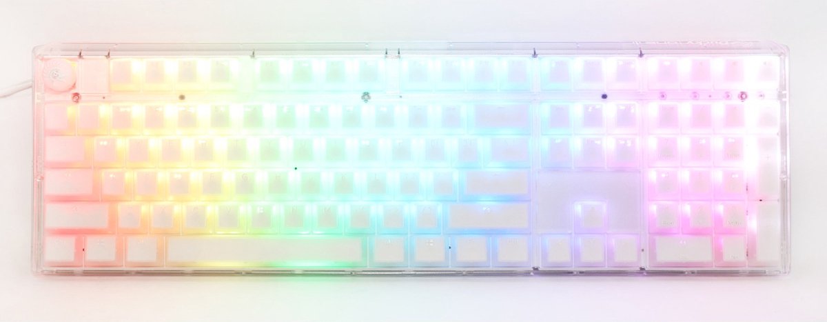 Ducky Ducky One 3 Aura White - MX Red full-size - US-layout - wit
