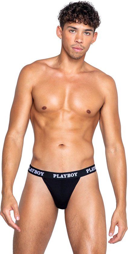 Foto: Playboy lingerie modal gym string zwart