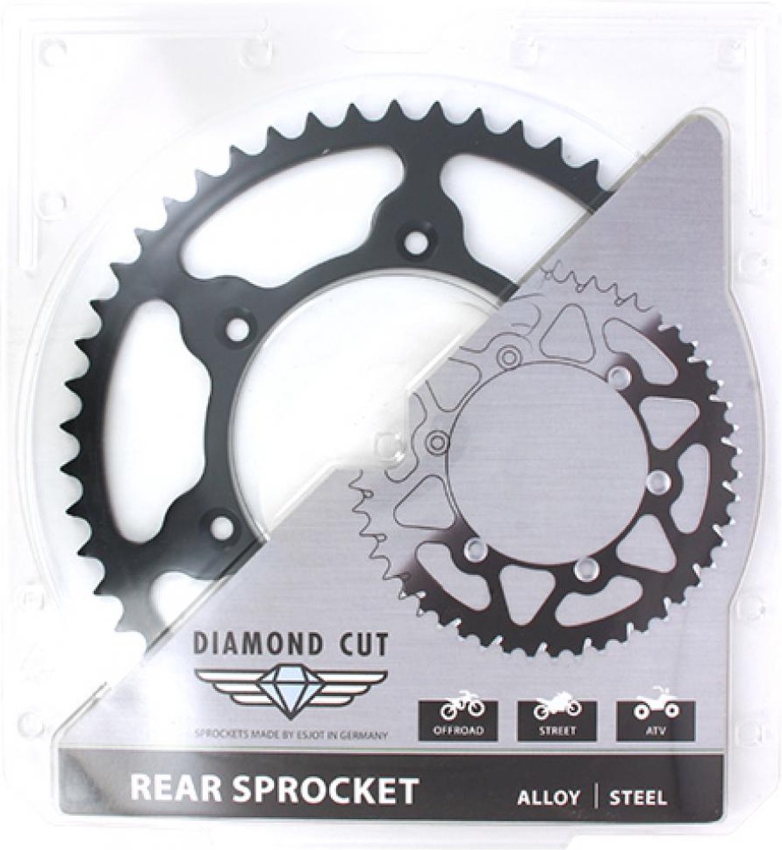 Couronne de transmission Esjot pour Moto Husaberg 450 FX 2010 à 2011 52 dents pas 520 Ø150mm Neuf
