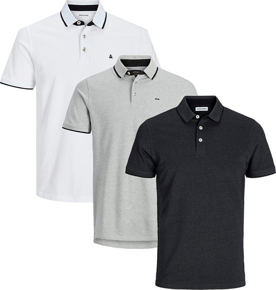 Jack & Jones Heren poloshirt 3 pack Paulos - Slim Fit