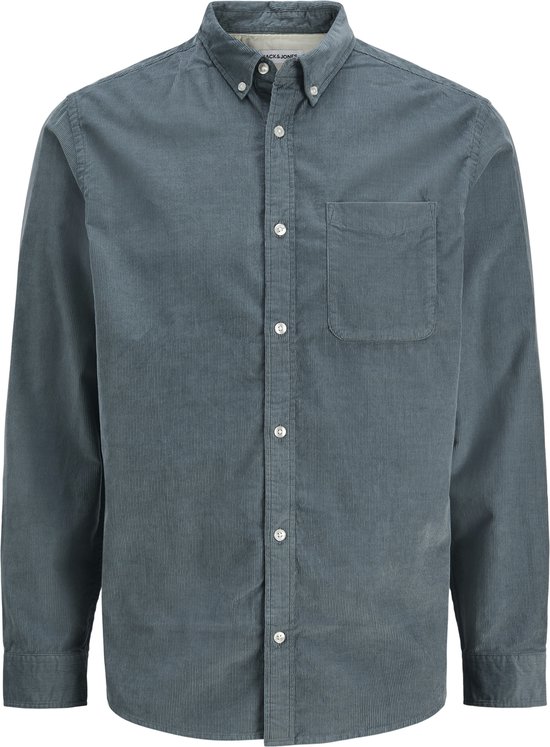 Jack & Jones Heren Overhemd JJECLASSIC CORD SHIRT bequem Grijs M Volwassenen