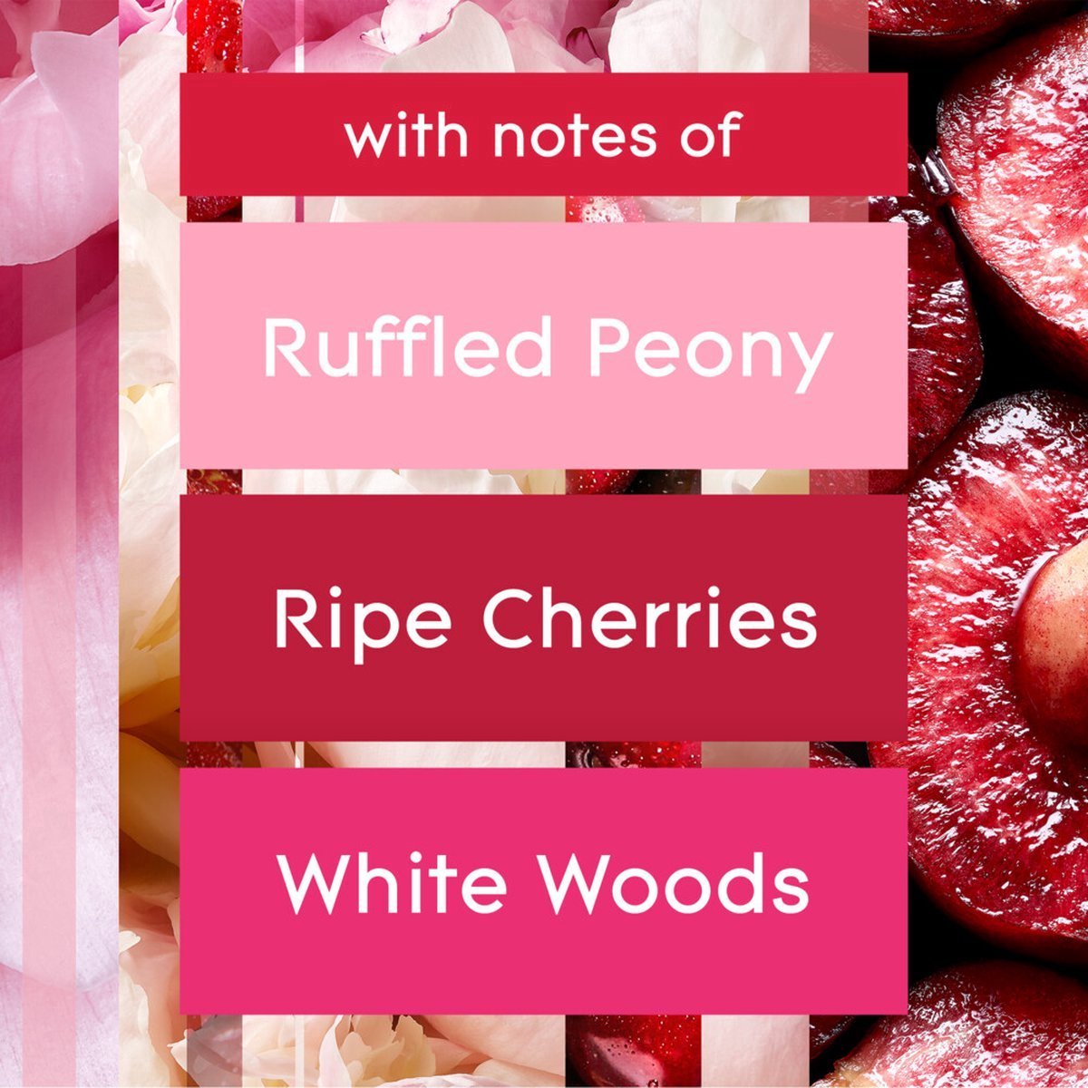 Glade Geurkaars Cherry & Peony 129 gr - Kaarsen - Voordeelverpakking 2 stuks Rood