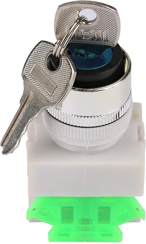 Bouton Rotatif 3 Positions Interrupteur Rotatif à Clé 3 Positions - 22mm - Pour Démarreurs Et Circuits De Commande Automatique Contacteur 12v
