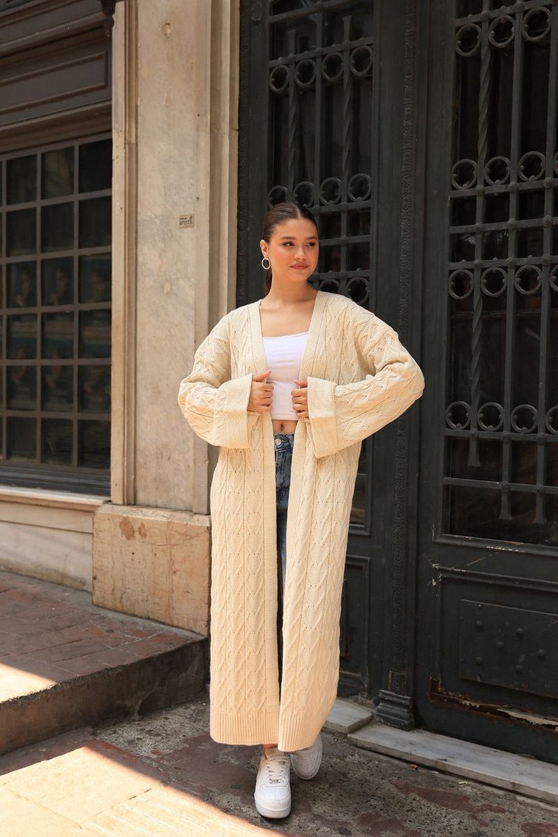 Saodimallsu Gebreide Jas Dames Lang Lichtgewicht Cardigan Langarm Open Voorzijde Gebreide Trui Eenvoudig Casual Gebreid Vest Bovenkleding met Zak, grijs, S