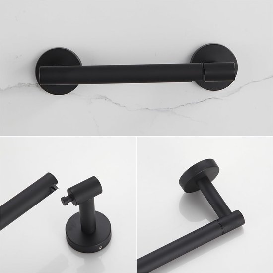 YEAVS Dubbele Toiletrolhouder SUS 304 Rvs Tissue Roll Rack met Telefoon Opslag Plank (Gepolijst Chroom