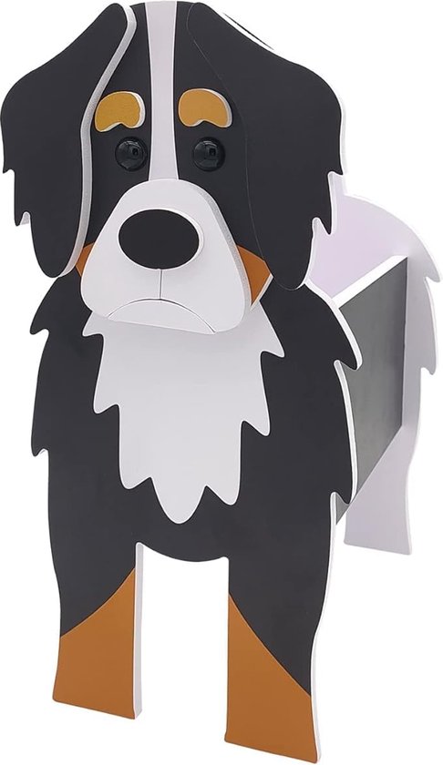 Jardinière en forme de chien, charmants pots de fleurs avec visage pour plantes d'intérieur et d'extérieur, décoration unique pour le jardin et la maison (Chien Bernois)