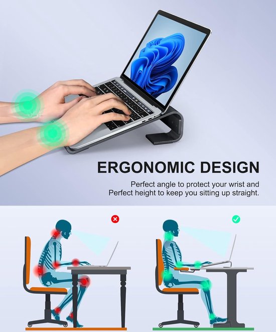 Universele Laptop standaard kopen? Bekijk hem op