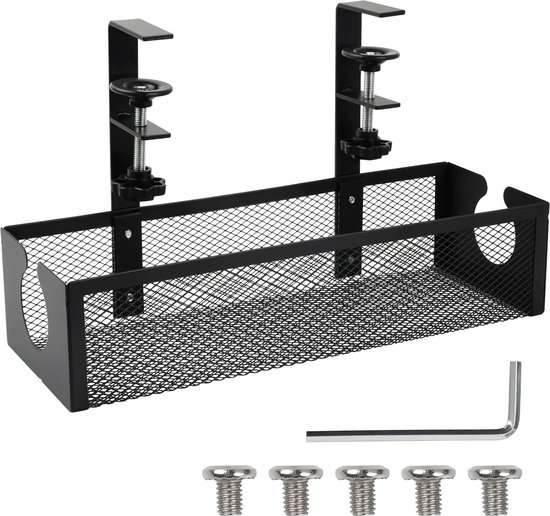 Kabelmanagement onder het bureau (wit, 2 stuks) kopen Kabelmanagement onder het bureau (wit, 2 stuks) kopen