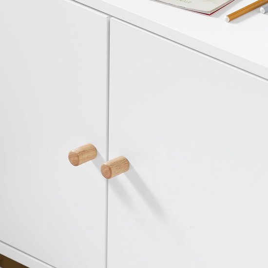 Ladekast 80x40x89 cm van massief grenenhout met 5 lades