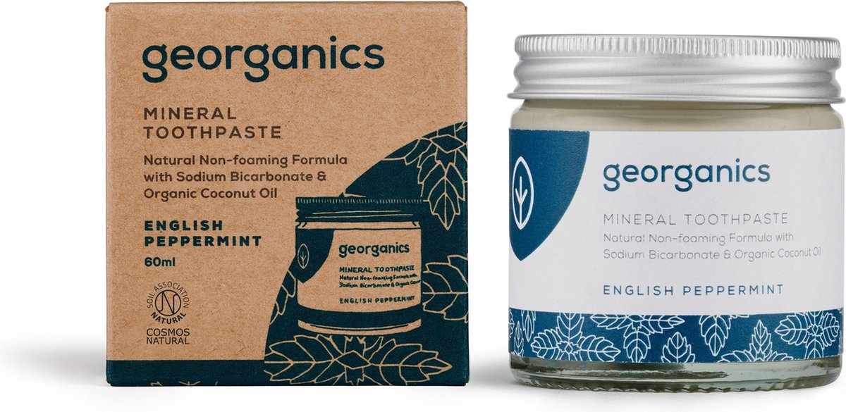 Goedkoopste Natuurlijke Tandpasta (Pepermunt) - Georganics 60 ml
