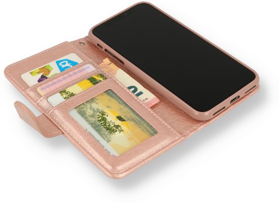 Étui Casemania pour Samsung Galaxy A16 - Or rose - Étui portefeuille de Luxe avec fermeture éclair