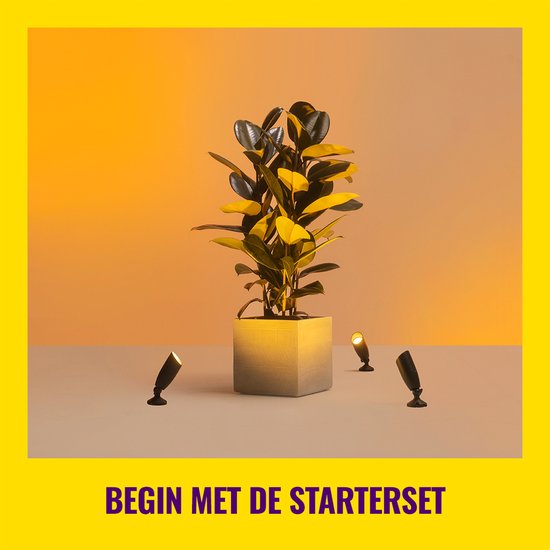 WiZ Outdoor Ground Spot Zwart - Kit d'extension - Smart LED- Siècle des Lumières - Lumière colorée et Wit - 12V