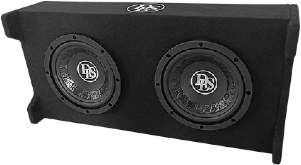 DLS 2x8" / 2500mm Slim Subwoofer Kist (Downfire)