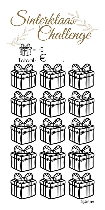 003 Cash Stuffing Challenge Kaarten - 10 stuks - Gelamineerd - BijJolan - Budgetplanner - Spaar Challenge kaarten