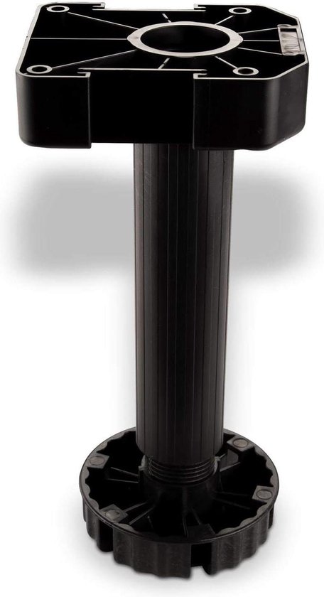 AERZETIX: 4 x Möbelfüße aus Kunststoff dreieckig 75/75/105 mm Höhe 30