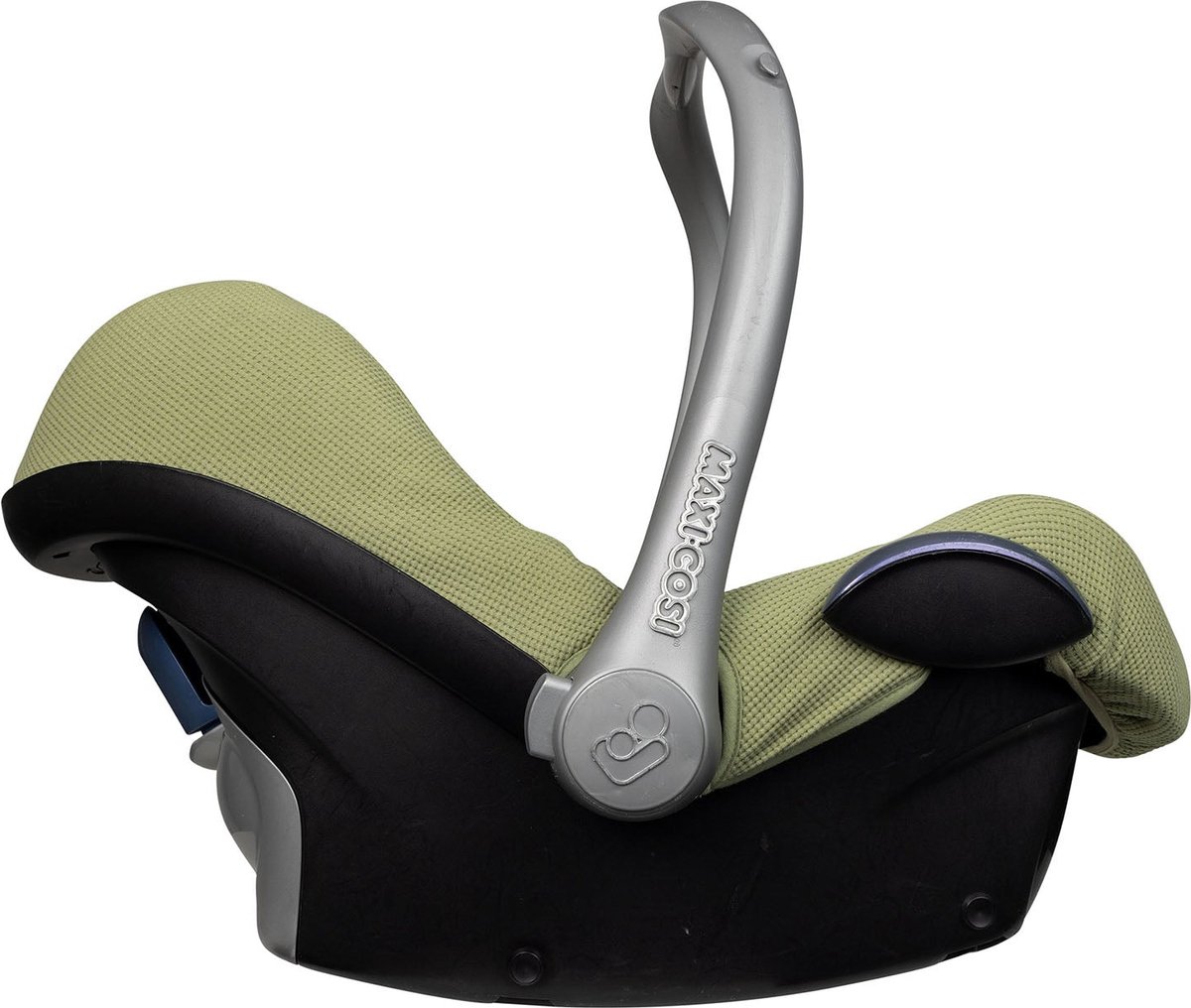 Maxi Cosi hoes Pebble Cabriofix Citi - Autostoelhoes Groep 0 - Zacht Katoen - Met Waterdichte Voering ter Bescherming van je Autostoel - Perfecte Pasvorm - Combineer met de Bijpassende Ukje Zonnekap Voetenzak en Gordelbeschermer - Groen – foto 2
