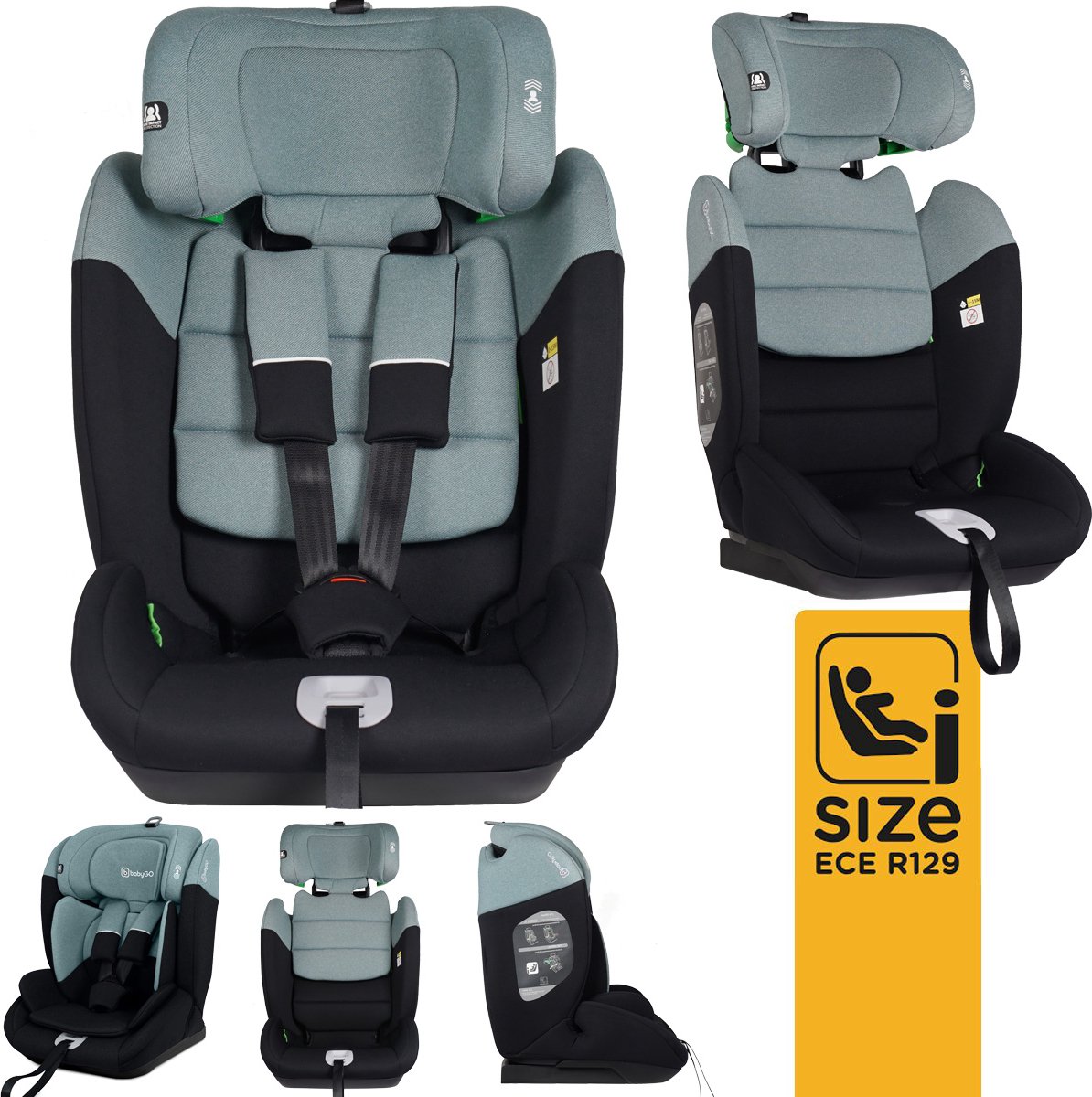 babyGO Lumo kinderzitje groen