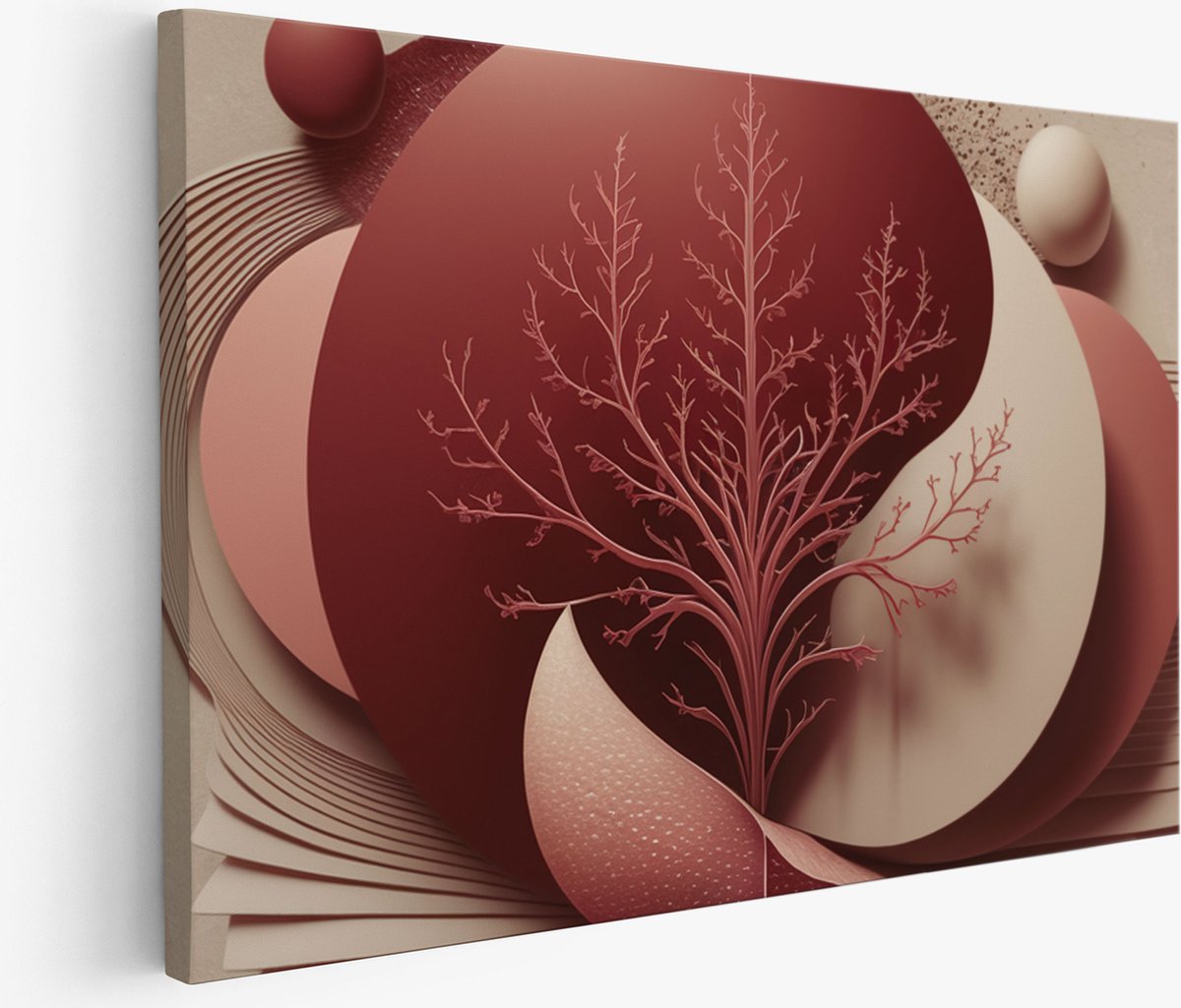 Saammp Muurcirkel Hout - Work Hard - Goud - Quote - Ø 80 - Wandcirkel - Wanddecoratie Cirkel - muurdecoratie Woonkamer - Slaapkamer decoratie - Rond Schilderij