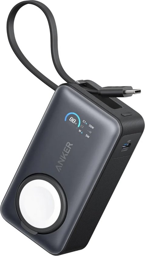 Anker MagGo Powerbank 10.000 mAh 15W Draadloos Zwart