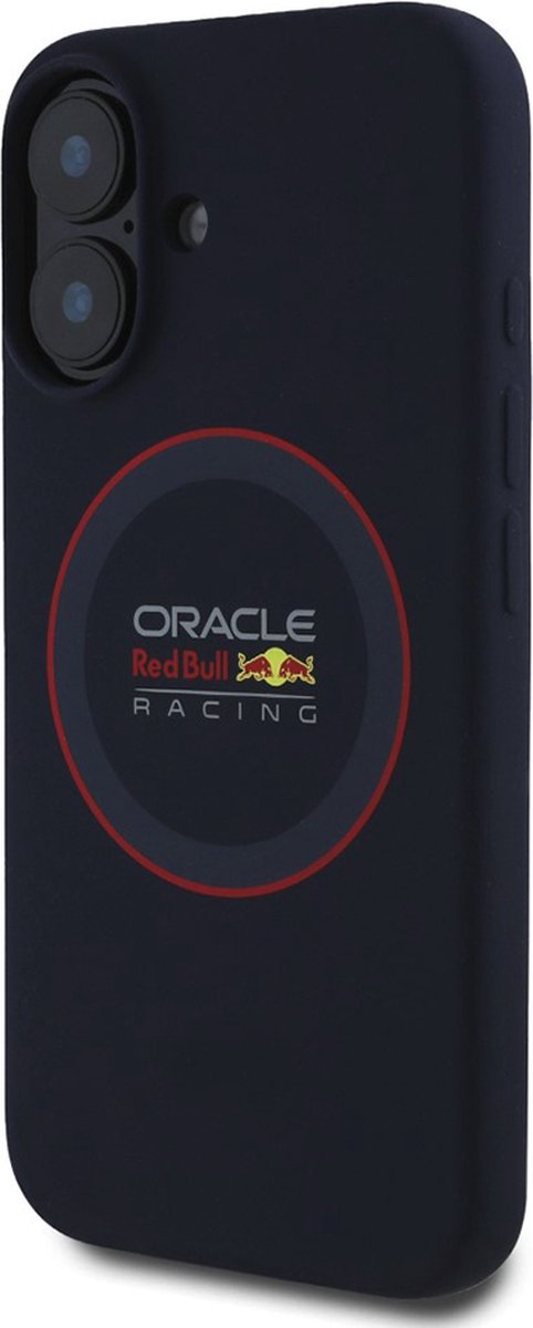 Red Bull Racing Silicone Red Ring Back Cover hoesje met MagSafe voor Apple iPhone 16 - Donkerblauw van Red Bull Racing — afbeelding 4