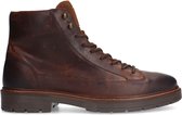 Manfield - Homme - Bottines à lacets en cuir marron - Taille 42