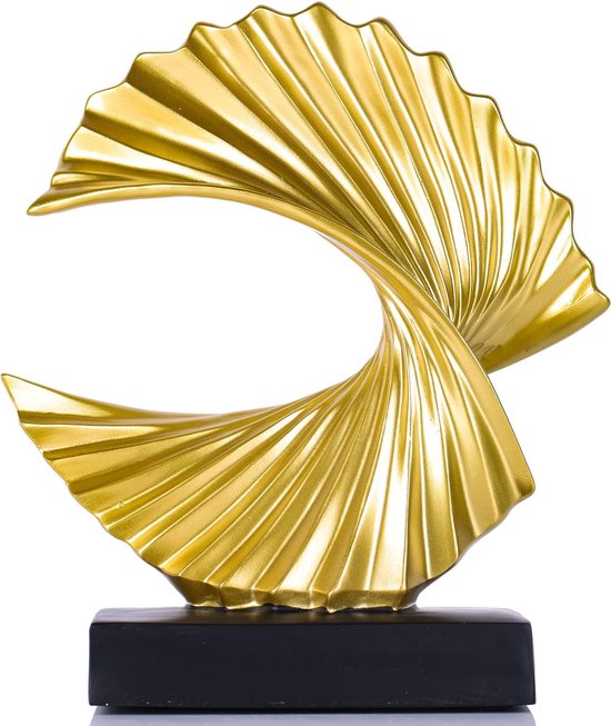 Hars Sculptuur Woondecoratie Stilte Is Goud Standbeeld