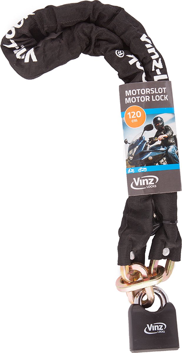 VINZ Toubkal Kettingslot ø10 mm 120 cm / Motorslot / Scooterslot / Fietsslot van VINZ — afbeelding 5