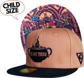 Capiche® Kinder Snapback – Tover Les – Bruin & Zwart – Pet Kindermaat – Baseball Pet voor Kinderen – Tovenaars Pet – Wizard Class – Wizard Pet – Harry Potter Geïnspireerd
