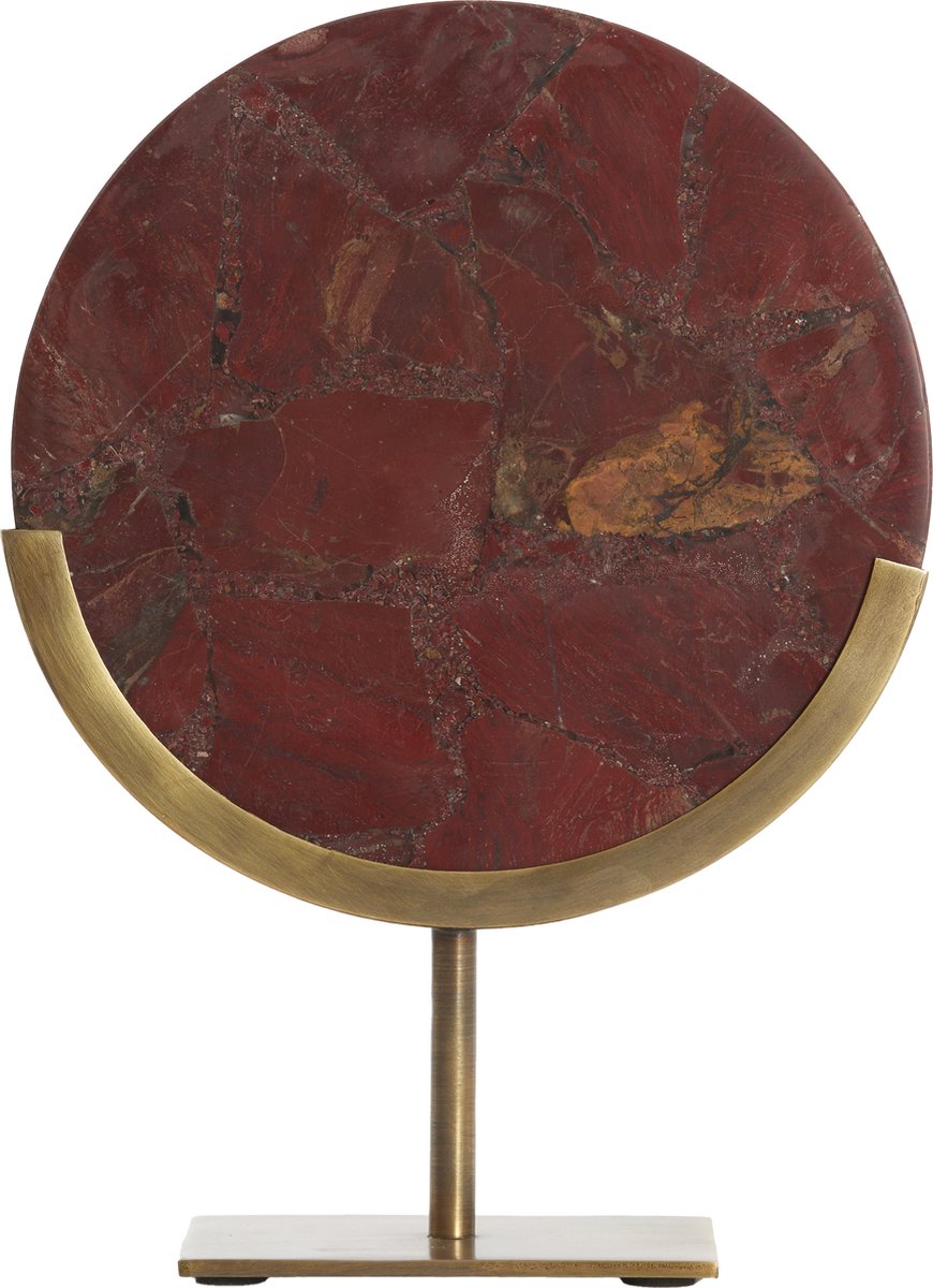 Light&living Ornament op voet 25x10x35 cm GOUYA rood agaat+antiek brons