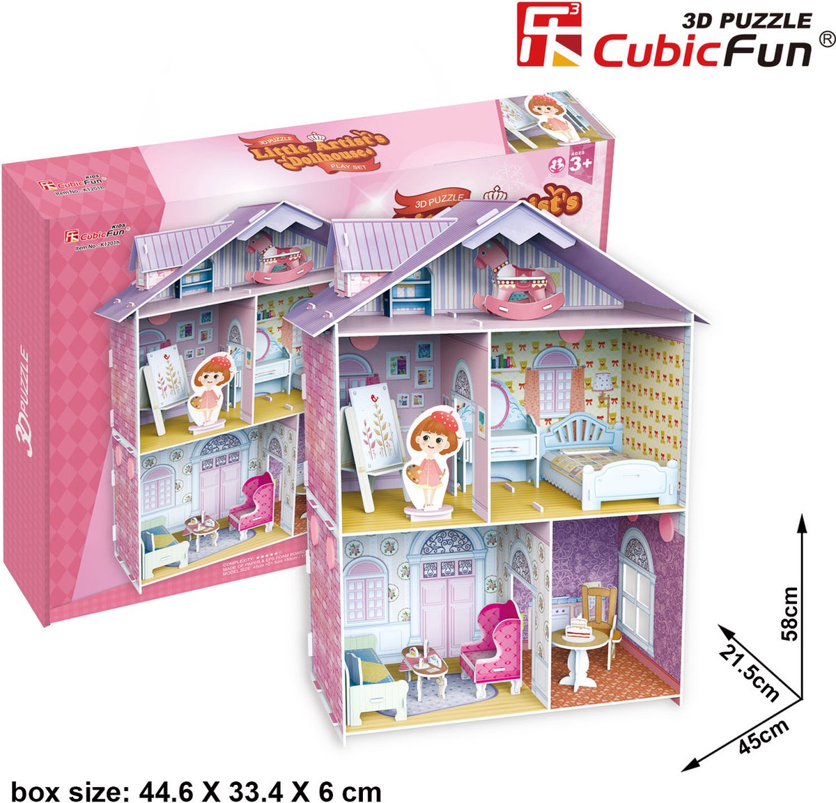 Cubic Fun 3D puzzel  Pianists Home Schwierigkeit 46  60 stukjes