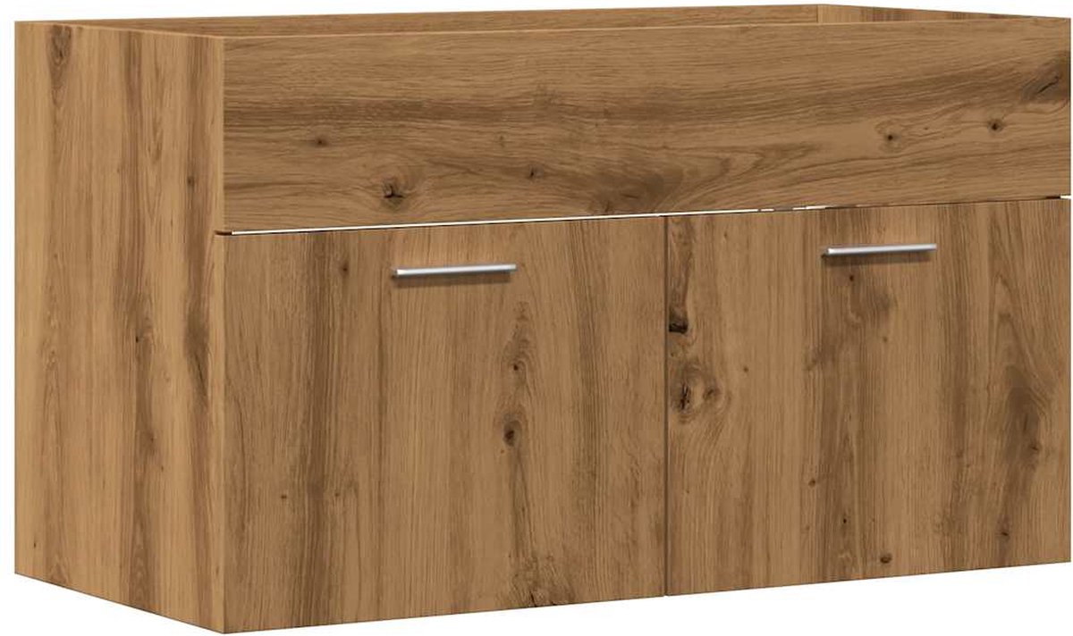 vidaXL Wastafelkast 100x38,5x45 cm bewerkt hout zwart vidaXL Wastafelkast 100x38,5x45 cm bewerkt hout zwart