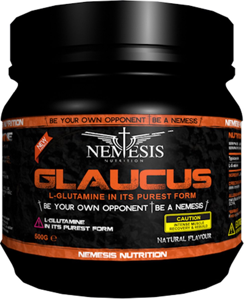 Goedkoopste Nemenis Nutrition | Glutamine poeder | Unflavored | 500gr 100 servings | Supplement | Nutriworld