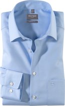 OLYMP Luxor comfort fit - sergé bleu clair - Ne se repasse pas - Taille côtes : 47