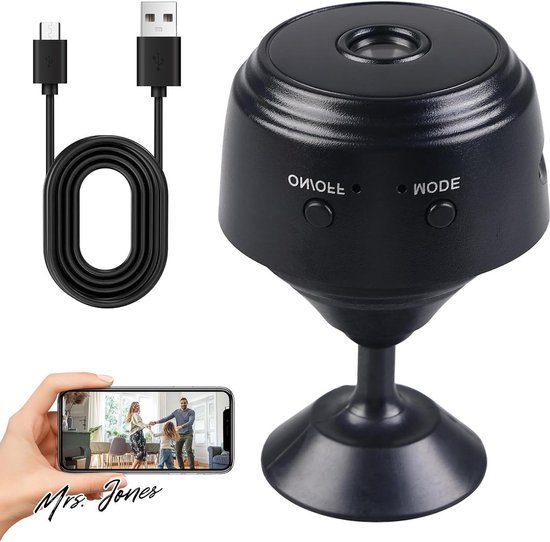Mini-camera 720p Full HD WLAN bewakingscamera binnen live overdracht