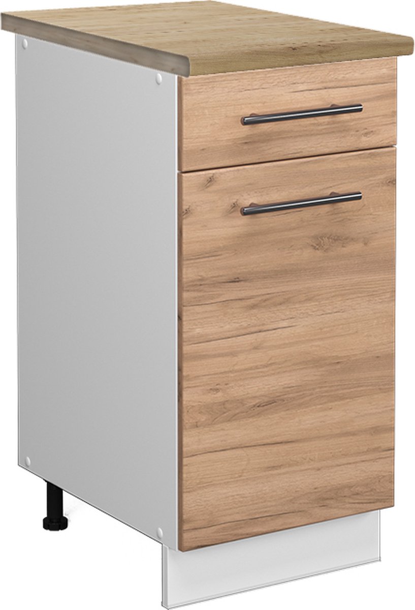 Vicco Fame-Line Keukenonderkast – 40 cm, WB Eik Krachtige eik goud