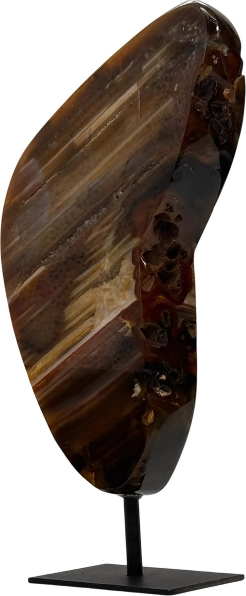 Agaat schijf op standaard - 23 cm - #4