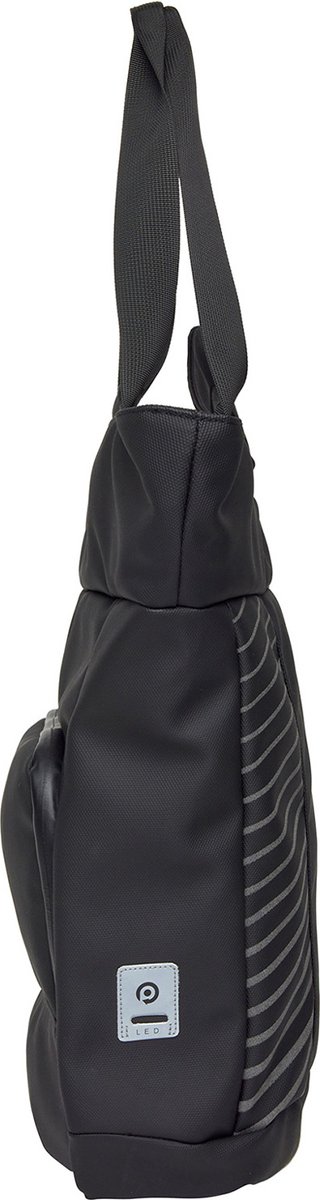 Bike Gravel Waterafstotende Shopper Fietstas - Fietstas Enkel - Afneembaar - 12L - Zwart