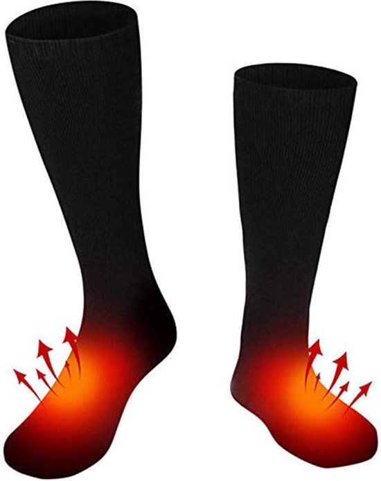 Madame Jones Chaussettes chauffantes électriques chauffe-pieds à piles Chauffage hiver Chaussettes Bas unisexe Chauffage bas thermiques adaptés à la Marche escalade autre.