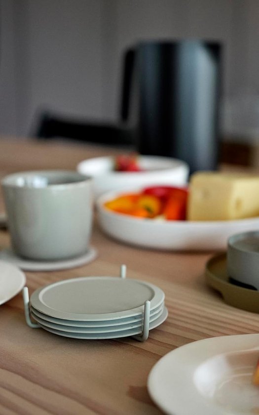 Tools2cook - siliconen onderzetters - nutmeg grey (set van 6) - Hoge Ramen